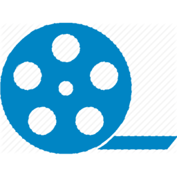 Film Reel Icon, blue
